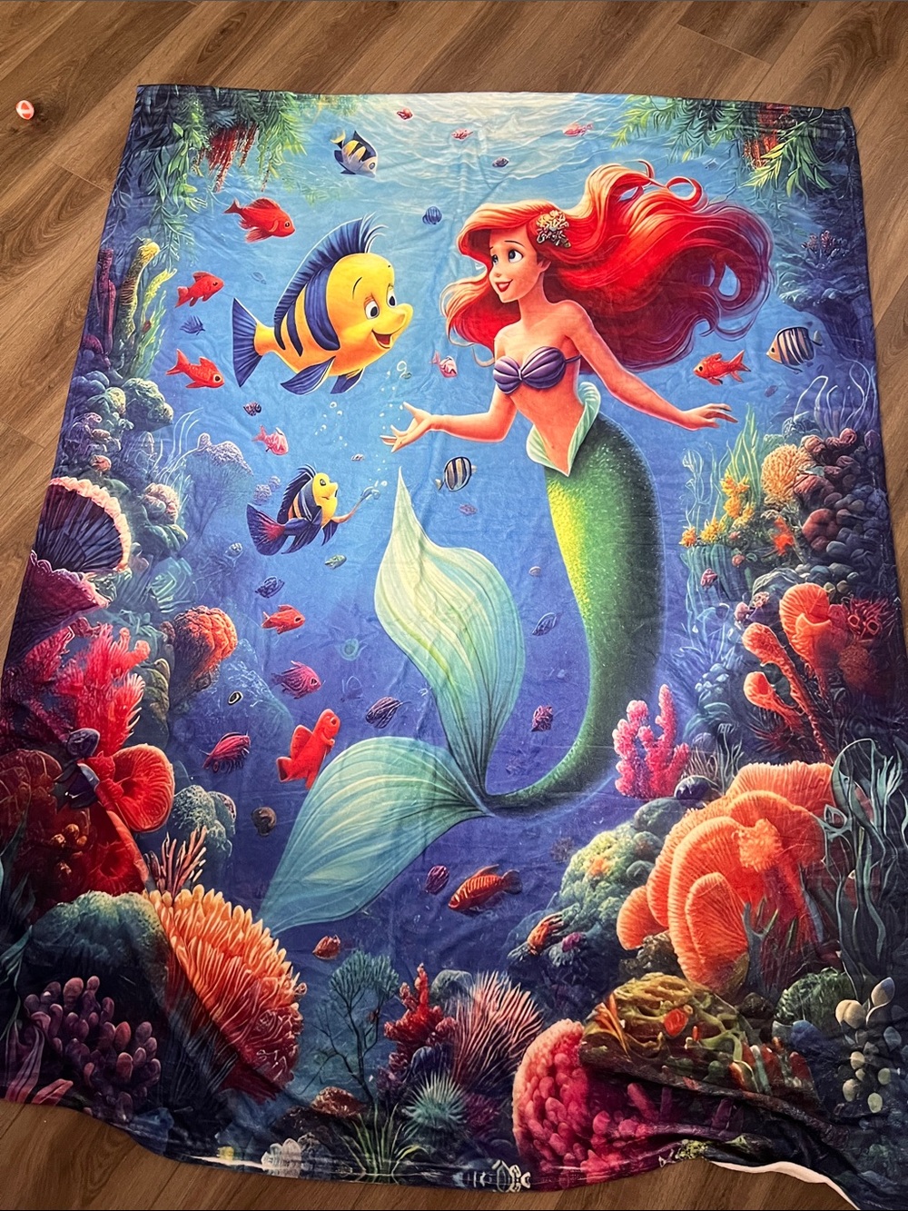 The Little Mermaid Ariel BlanketVibrant Multicolor